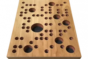 Expo Galaxy sound absorbing veneered wood panel by RPG Acoustic