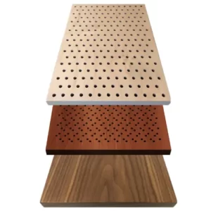 Perfecto Panels Family sound absorbing veneered wood panels by RPG Acoustic
