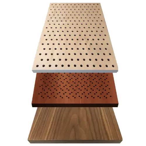 Perfecto Panels Family sound absorbing veneered wood panels by RPG Acoustic